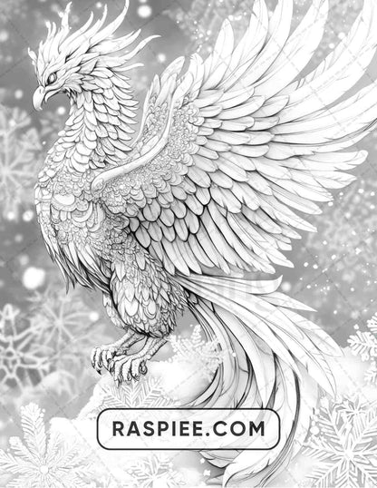 68 Christmas Fantasy Adult Coloring Pages