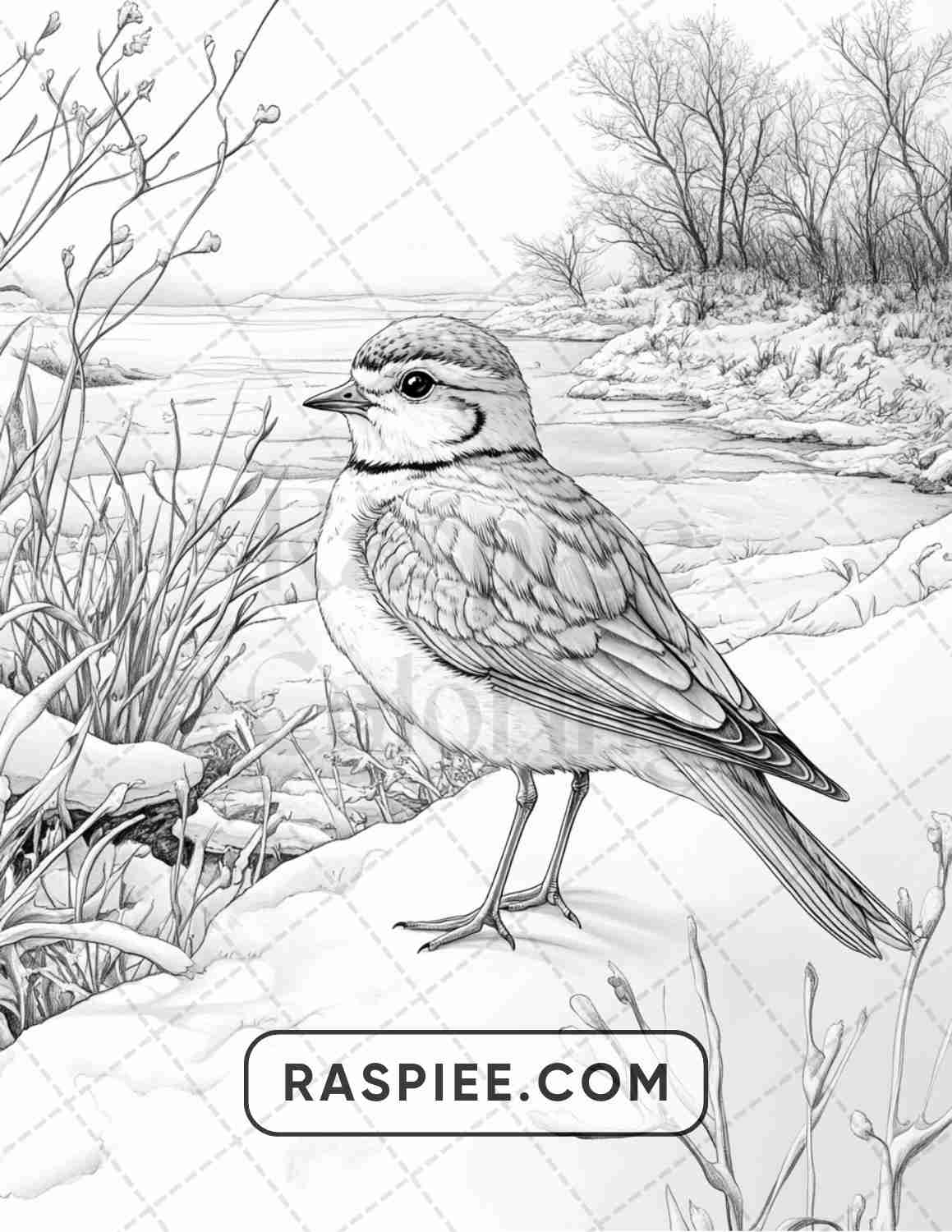 86 Winter Animals Adult Coloring Pages