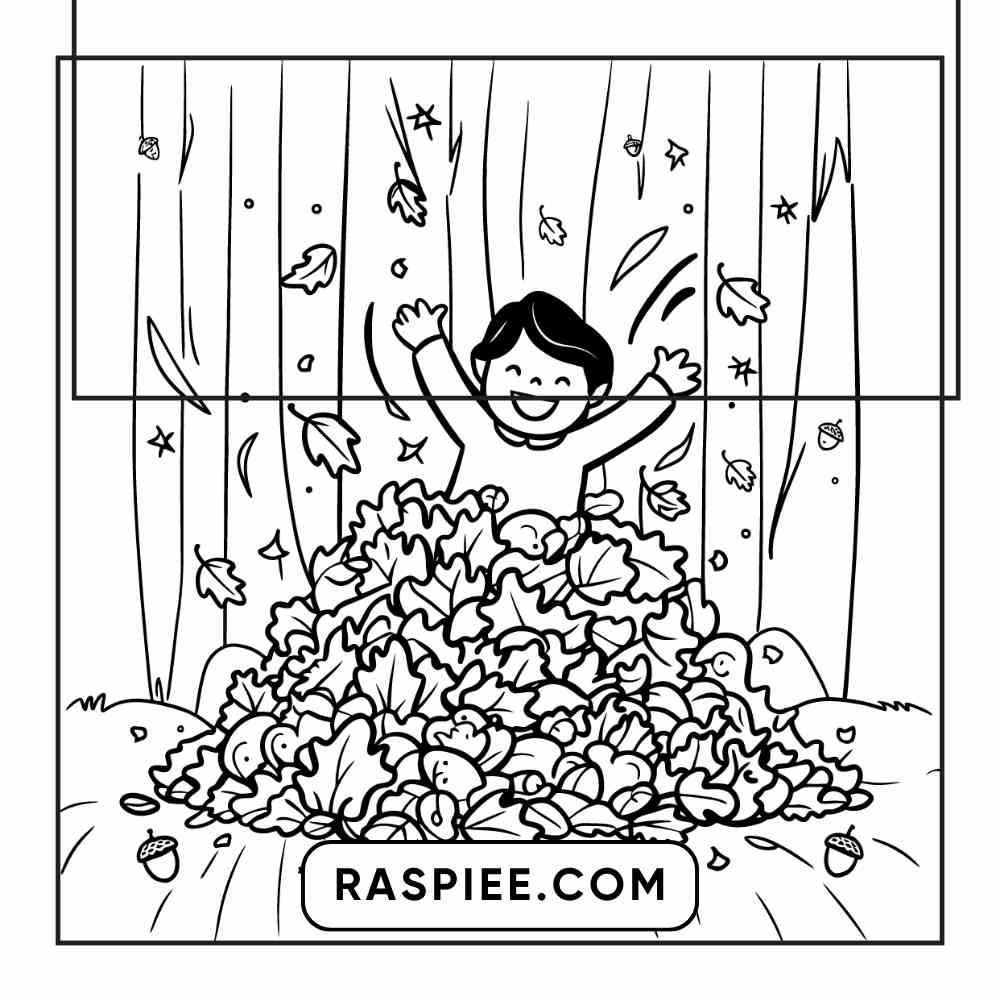 114 Cozy Autumn Bold & Easy Coloring Pages PDF Printable Instant Download - RASPIEE