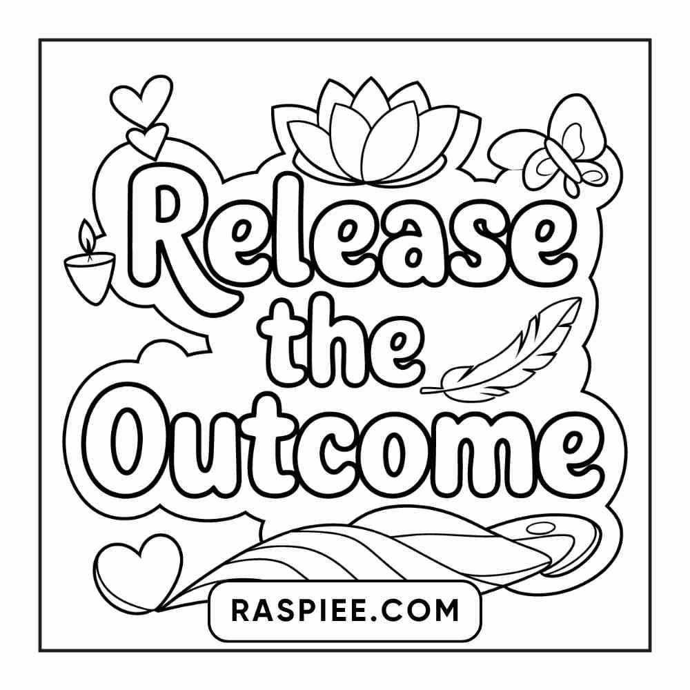 78 Bold and Easy Inspirational Words Coloring Pages Printable PDF Instant Download - RASPIEE