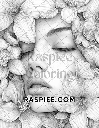 Surreal World Adult Coloring Pages Printable PDF Instant Download