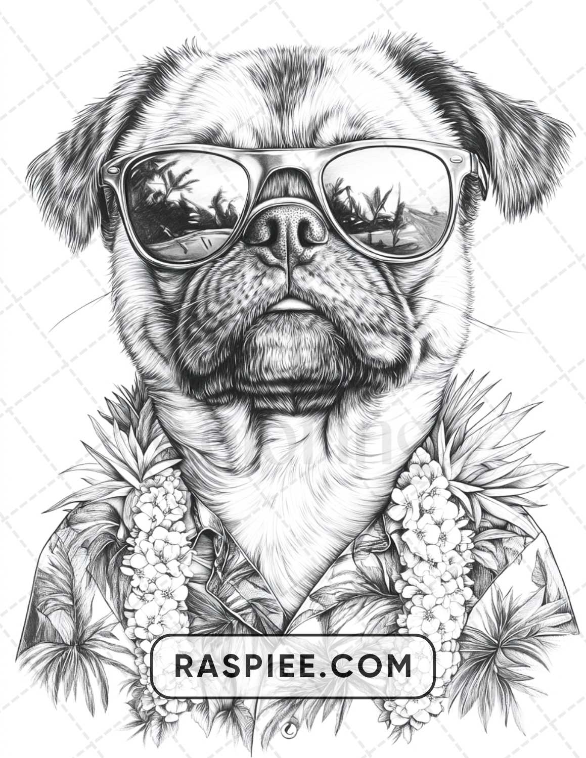 96 Animals Dressed Up Adult Coloring Pages