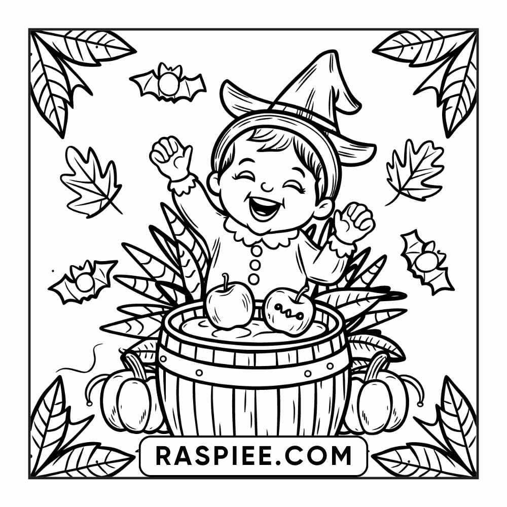 84 Cozy Halloween Bold & Easy Coloring Pages Printable PDF Instant Download - RASPIEE