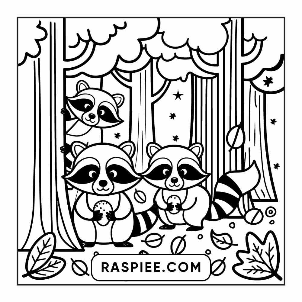 114 Cozy Autumn Bold & Easy Coloring Pages PDF Printable Instant Download - RASPIEE