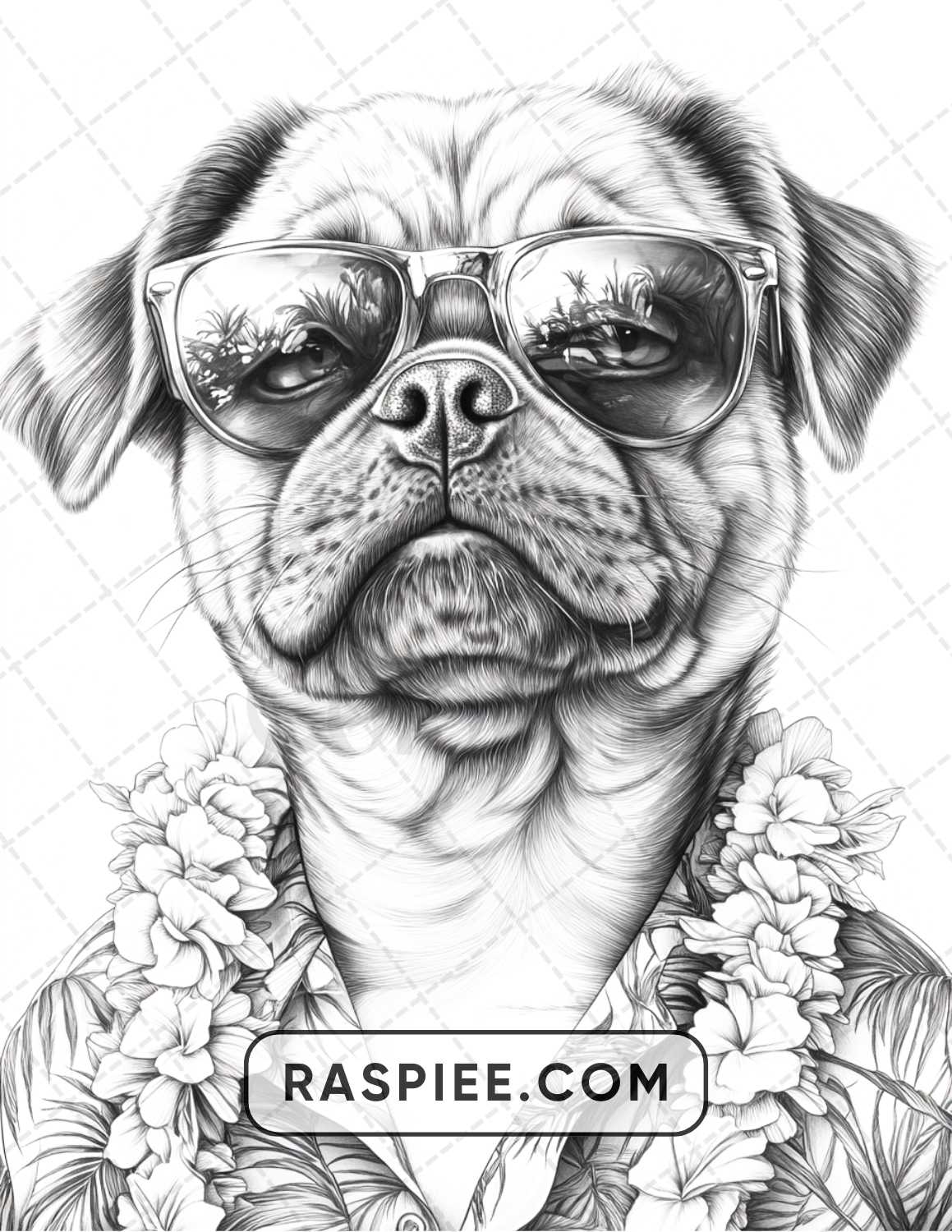 96 Animals Dressed Up Adult Coloring Pages