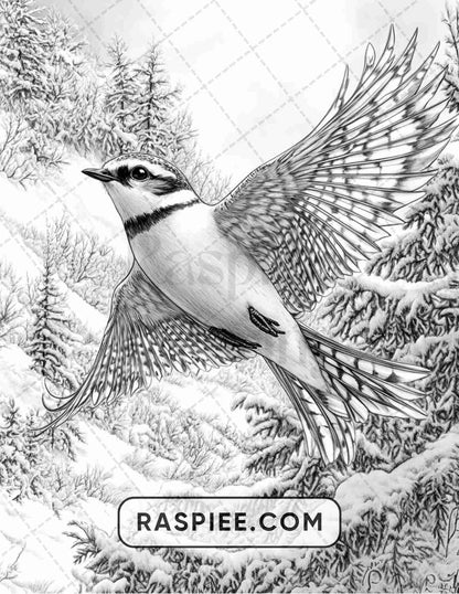 86 Winter Animals Adult Coloring Pages