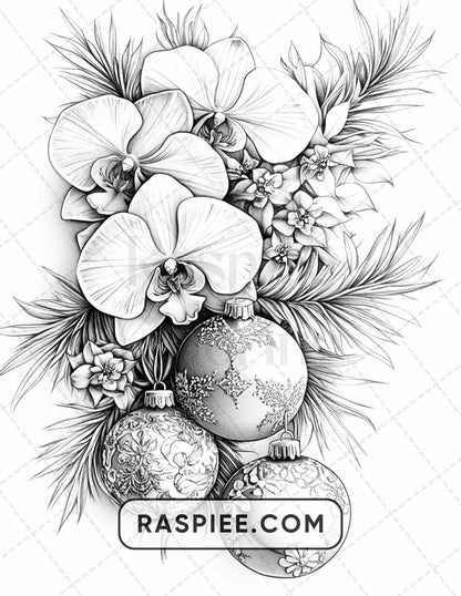 89 Christmas Decor Adult Coloring Pages