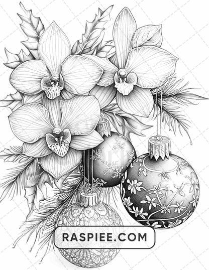 89 Christmas Decor Adult Coloring Pages