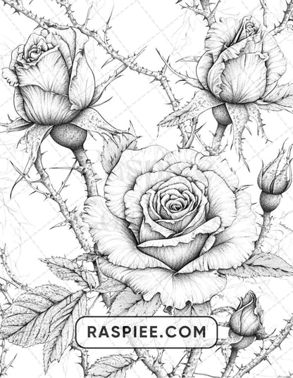 77 Flower Tattoos Adult Coloring Pages - RASPIEE