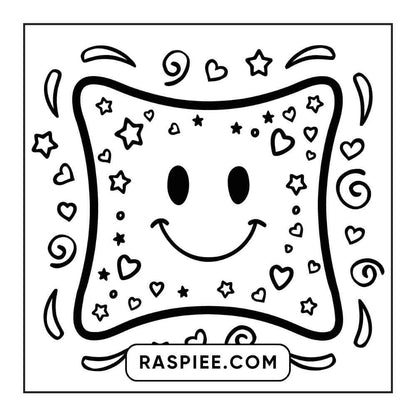 90 Bold and Easy Stress Relief Coloring Pages Printable PDF Instant Download - RASPIEE