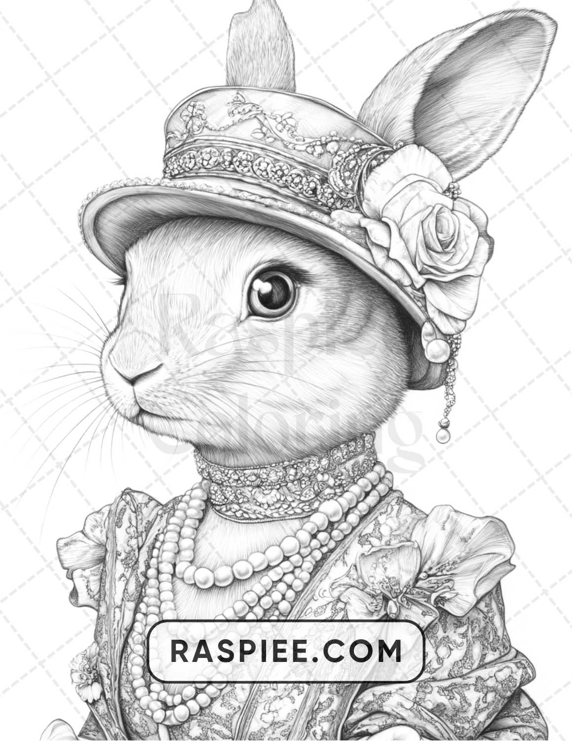 96 Animals Dressed Up Adult Coloring Pages