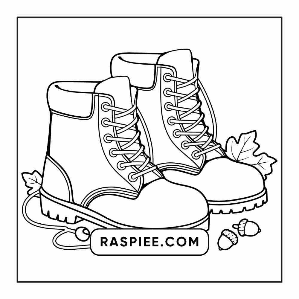 76 Bold and Easy Fall Vibes Coloring Pages Printable PDF Instant Download - RASPIEE