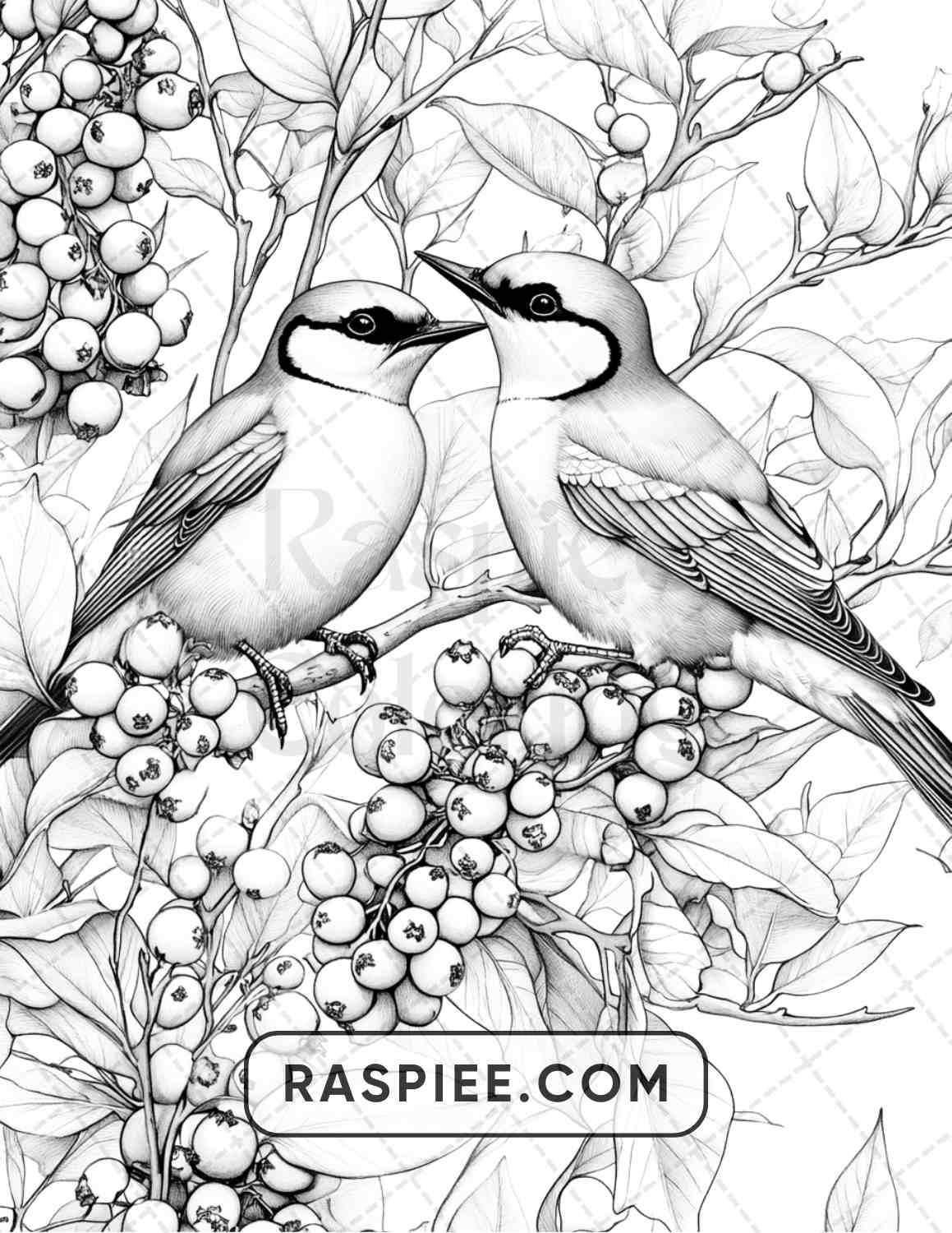 80 Winter Birds Adult Coloring Pages