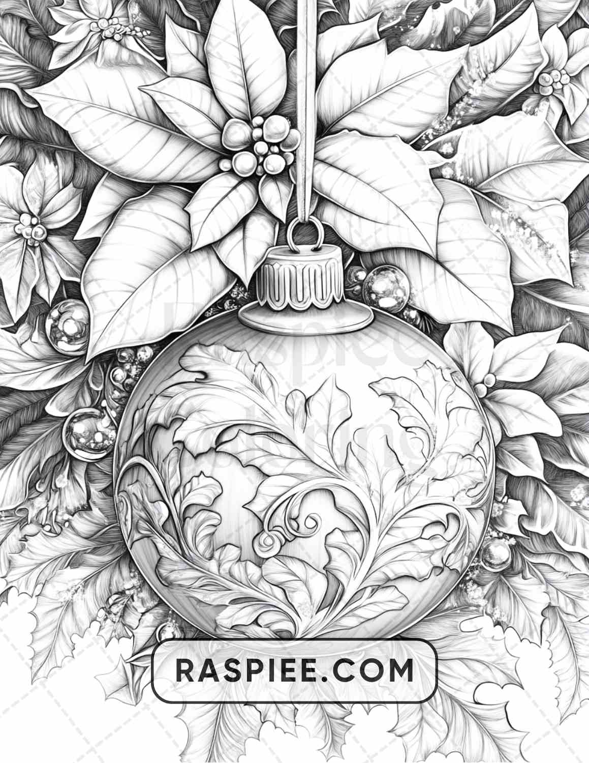 89 Christmas Decor Adult Coloring Pages