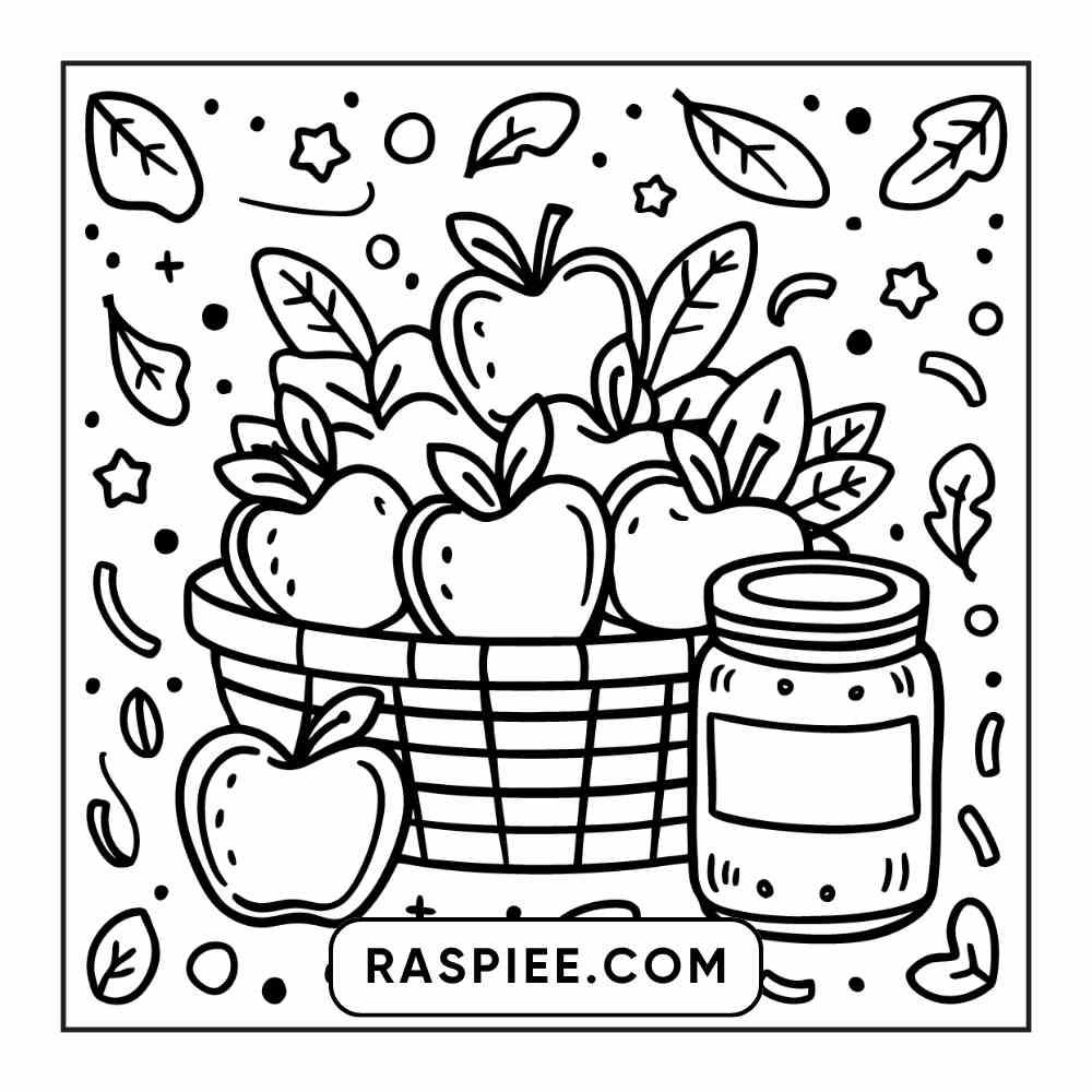 114 Cozy Autumn Bold & Easy Coloring Pages PDF Printable Instant Download - RASPIEE