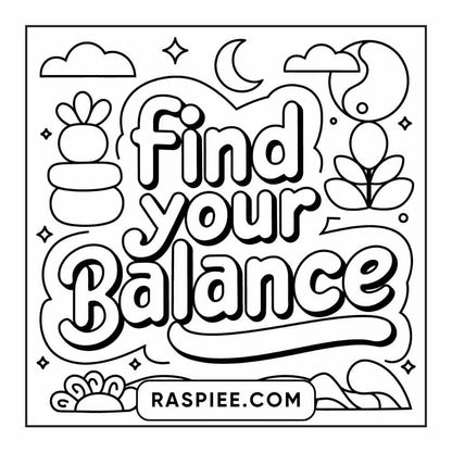 78 Bold and Easy Inspirational Words Coloring Pages Printable PDF Instant Download - RASPIEE