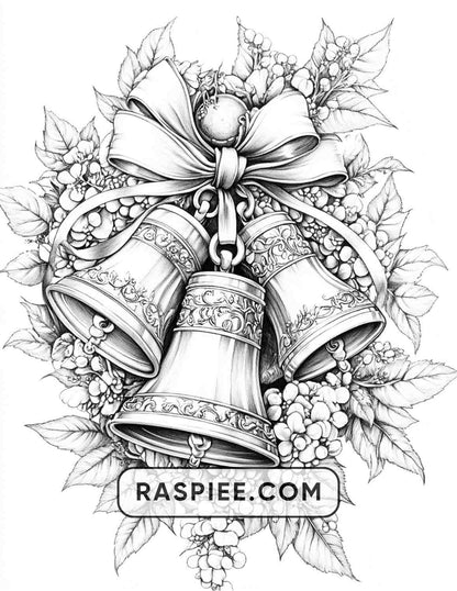 72 Christmas Wreaths Adult Coloring Pages - RASPIEE