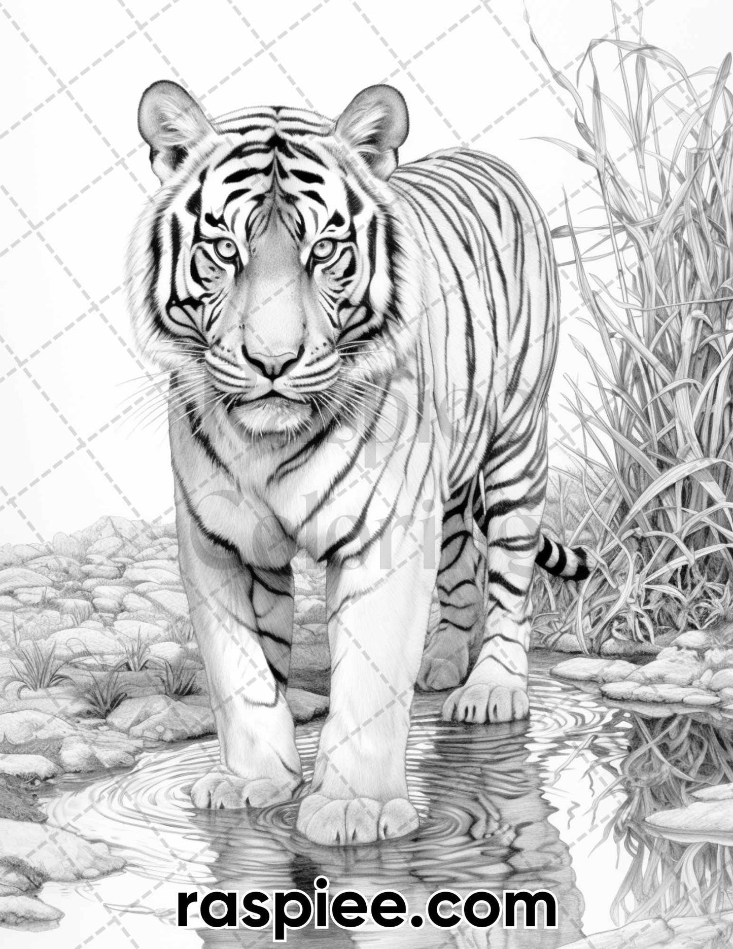 Wild Animals Coloring Pages, Adult Coloring Prints, Relaxing Wildlife Coloring, Stress Relief Coloring Book, Detailed Adult Coloring, Creative Relaxation Activity, Printable Coloring Sheets, Grayscale Coloring Pages, Animals Coloring Book Printable 