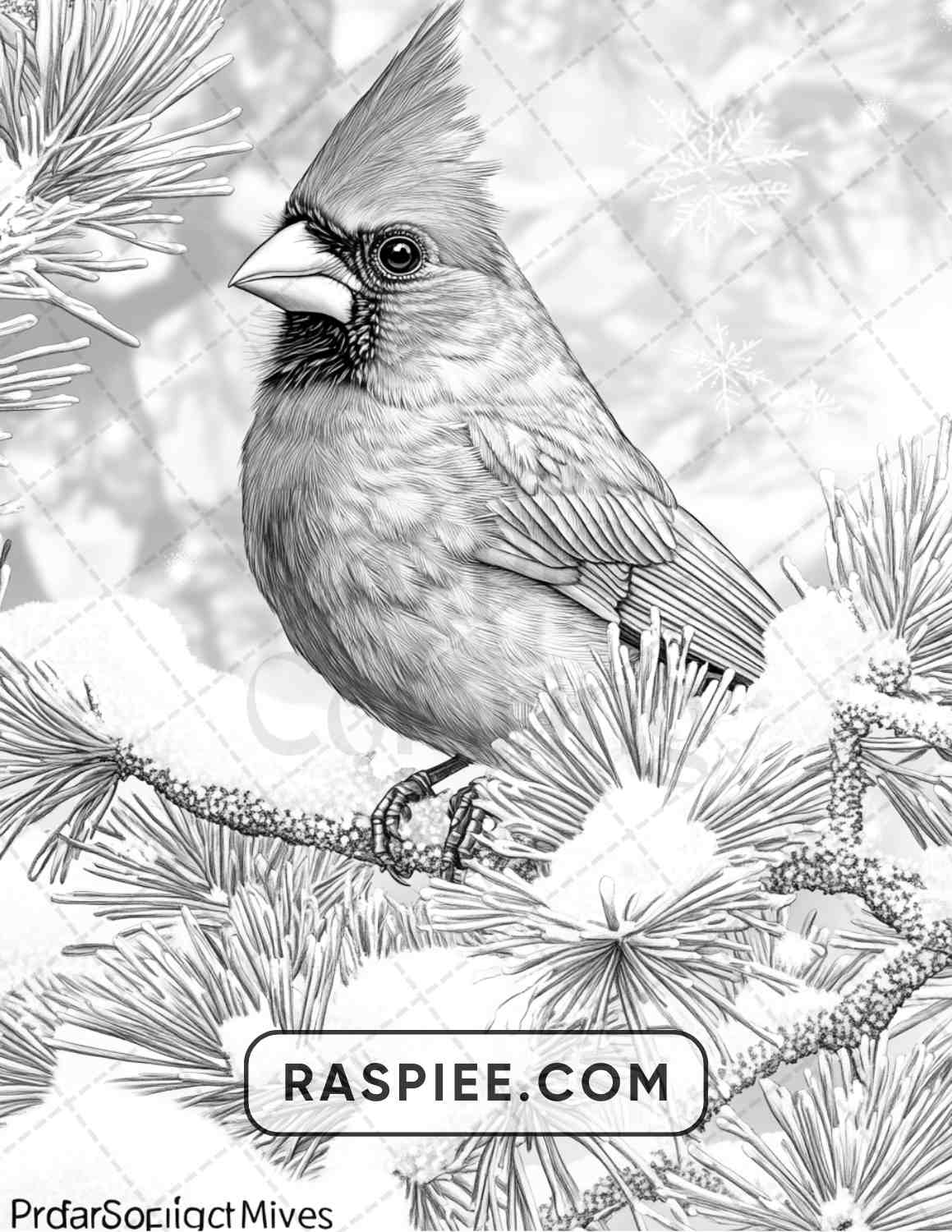 80 Winter Birds Adult Coloring Pages