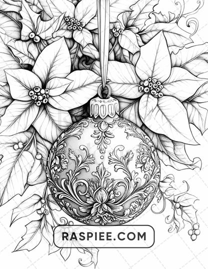 89 Christmas Decor Adult Coloring Pages