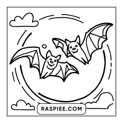 100 Bold and Easy Cute Halloween Coloring Pages Printable PDF Instant Download - RASPIEE