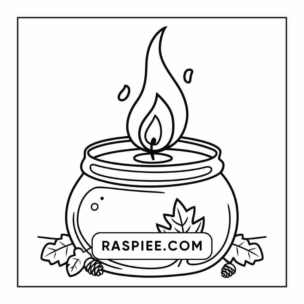 76 Bold and Easy Fall Vibes Coloring Pages Printable PDF Instant Download - RASPIEE