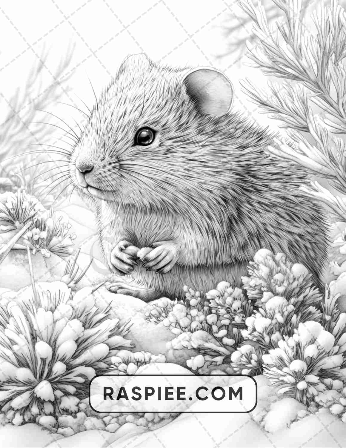 86 Winter Animals Adult Coloring Pages