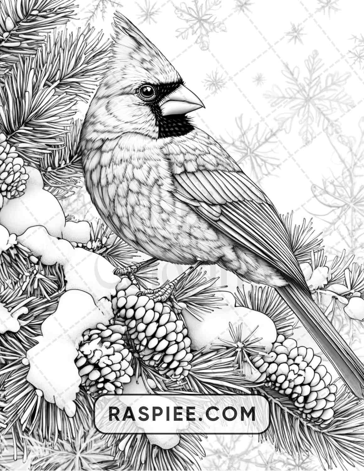 80 Winter Birds Adult Coloring Pages