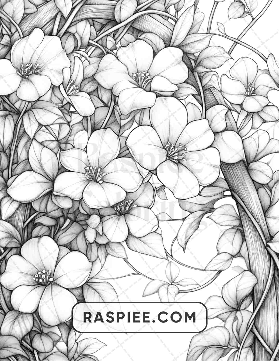 77 Winter Flowers Adult Coloring Pages