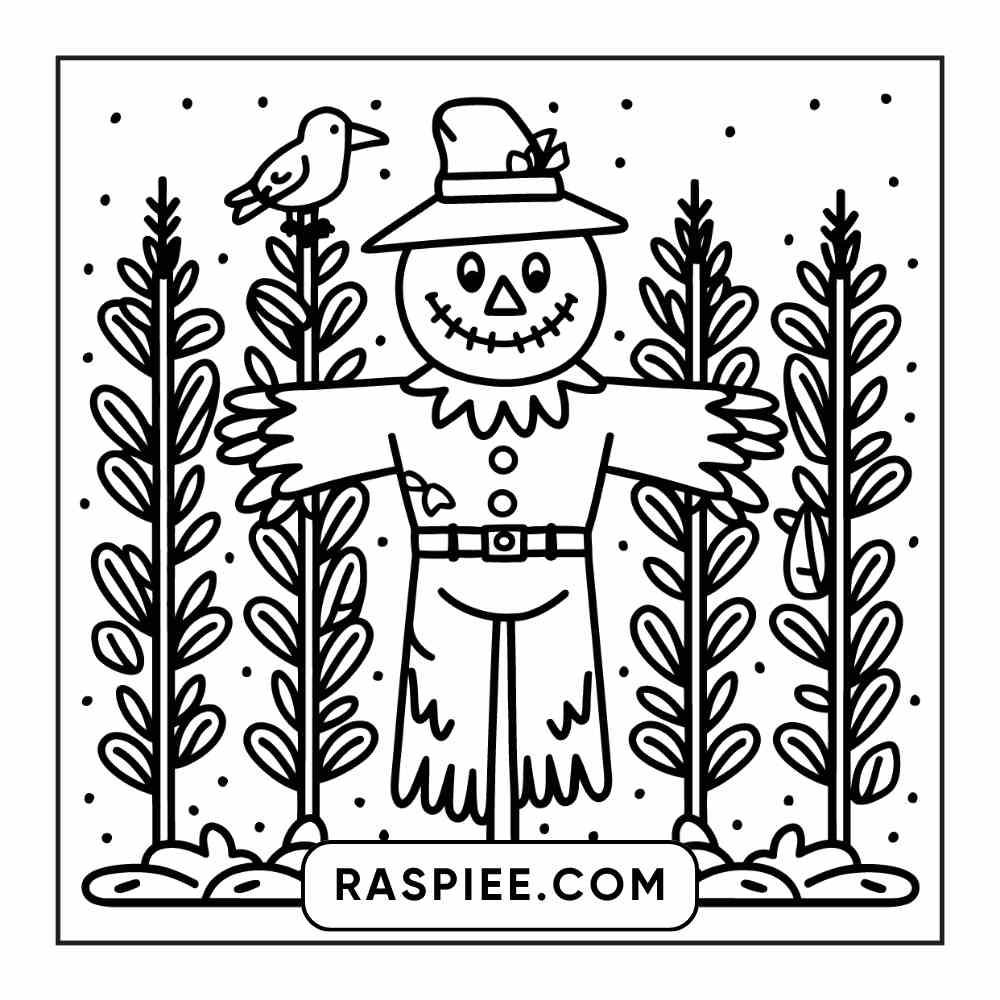 114 Cozy Autumn Bold & Easy Coloring Pages PDF Printable Instant Download - RASPIEE