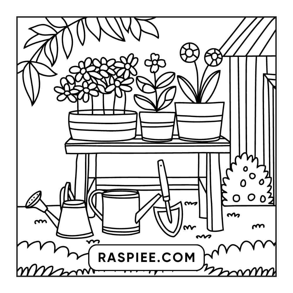 85 Bold and Easy Little Corner Coloring Pages Printable PDF Instant Download - RASPIEE