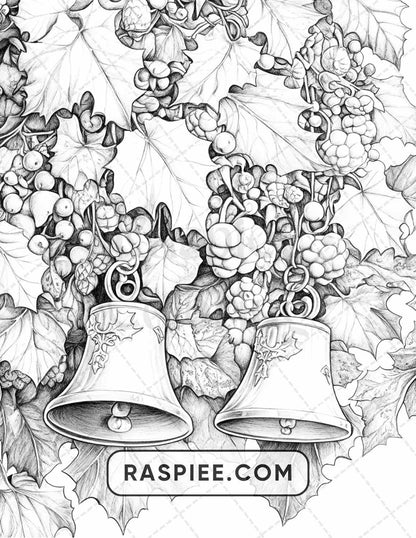 89 Christmas Decor Adult Coloring Pages