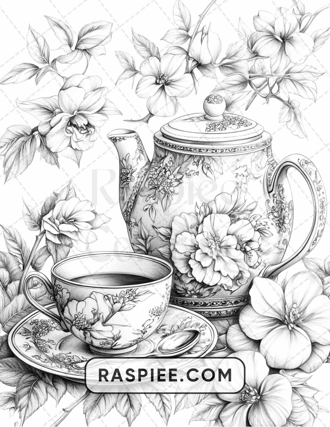 80 Still Life Adult Coloring Pages - RASPIEE