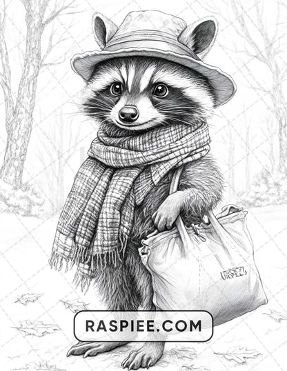 96 Animals Dressed Up Adult Coloring Pages