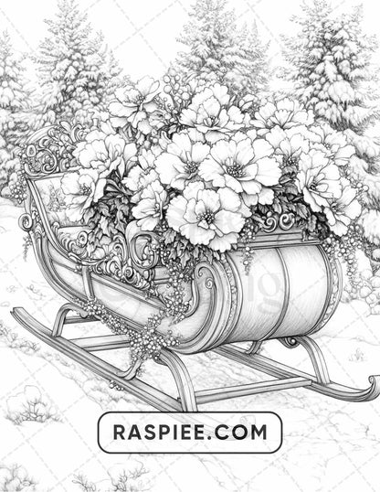 89 Christmas Decor Adult Coloring Pages