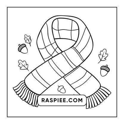 76 Bold and Easy Fall Vibes Coloring Pages Printable PDF Instant Download - RASPIEE