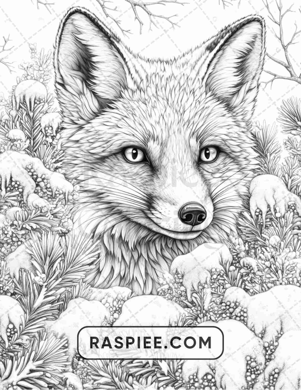 86 Winter Animals Adult Coloring Pages