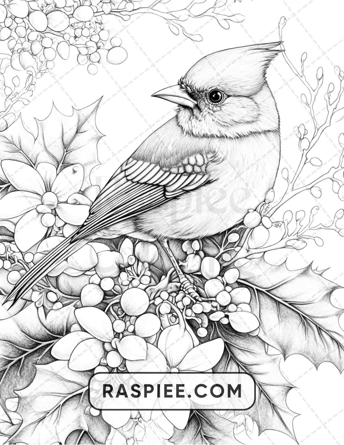 77 Winter Flowers Adult Coloring Pages