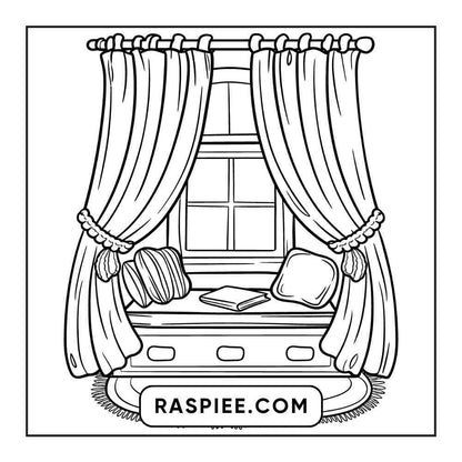 85 Bold and Easy Little Corner Coloring Pages Printable PDF Instant Download - RASPIEE