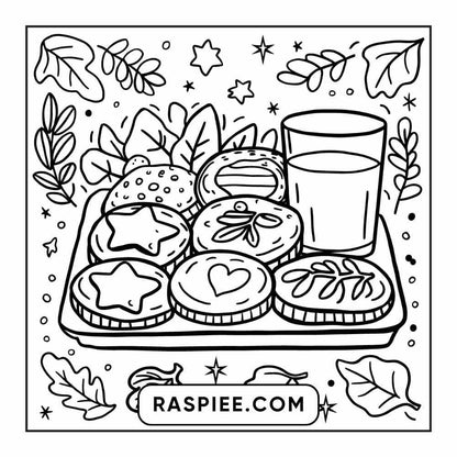 114 Cozy Autumn Bold & Easy Coloring Pages PDF Printable Instant Download - RASPIEE