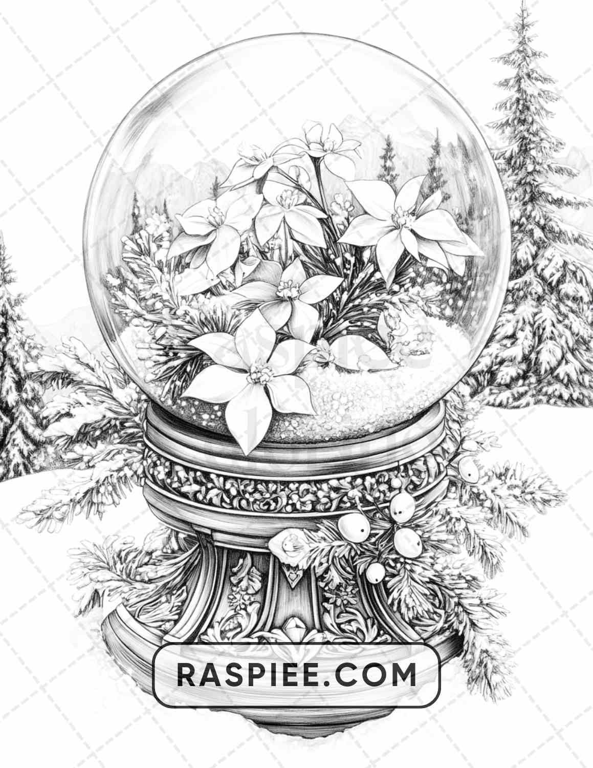 89 Christmas Decor Adult Coloring Pages