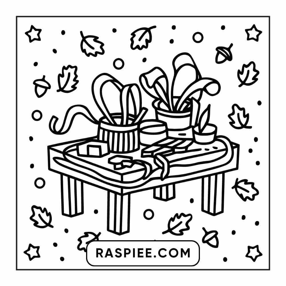 114 Cozy Autumn Bold & Easy Coloring Pages PDF Printable Instant Download - RASPIEE