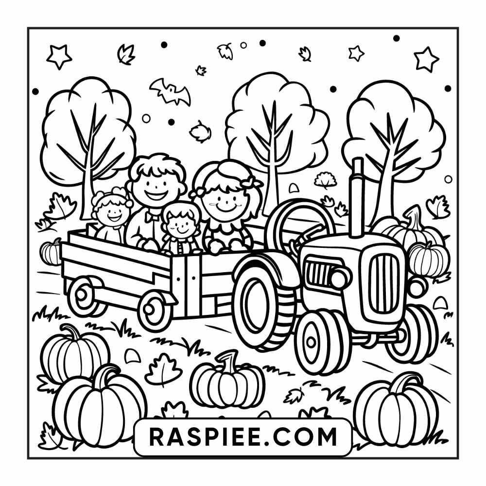 84 Cozy Halloween Bold & Easy Coloring Pages Printable PDF Instant Download - RASPIEE