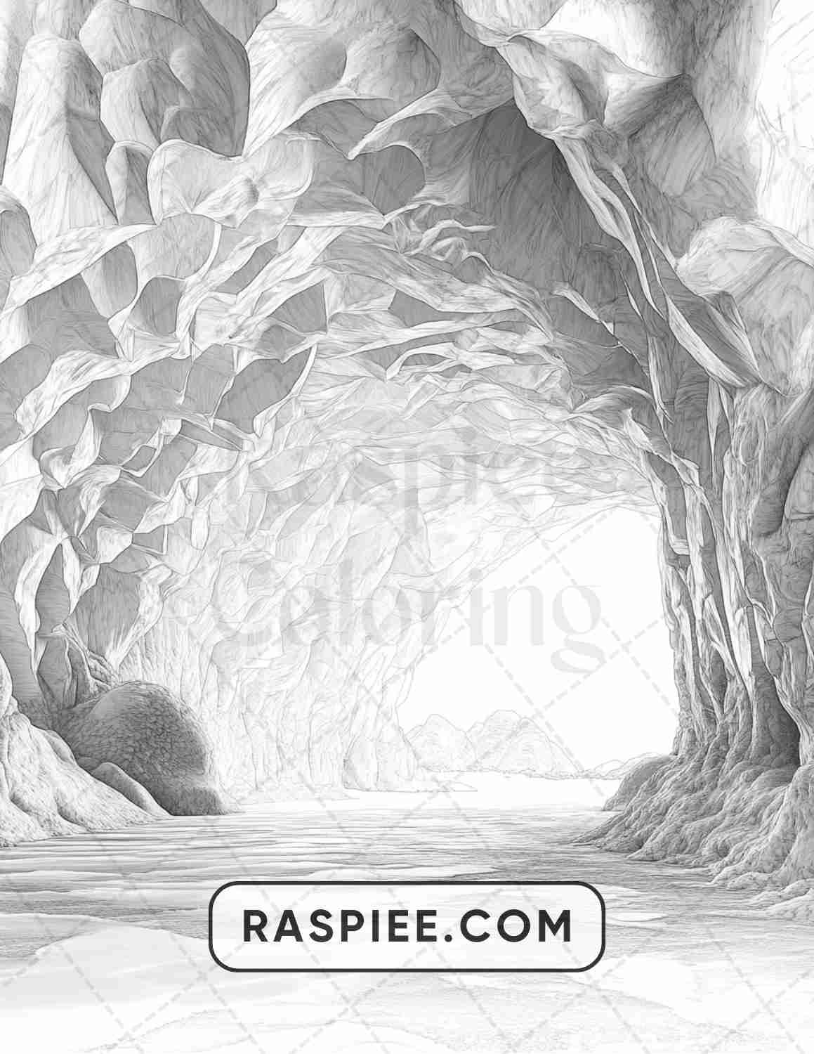 82 Winter Landscapes Adult Coloring Pages - RASPIEE