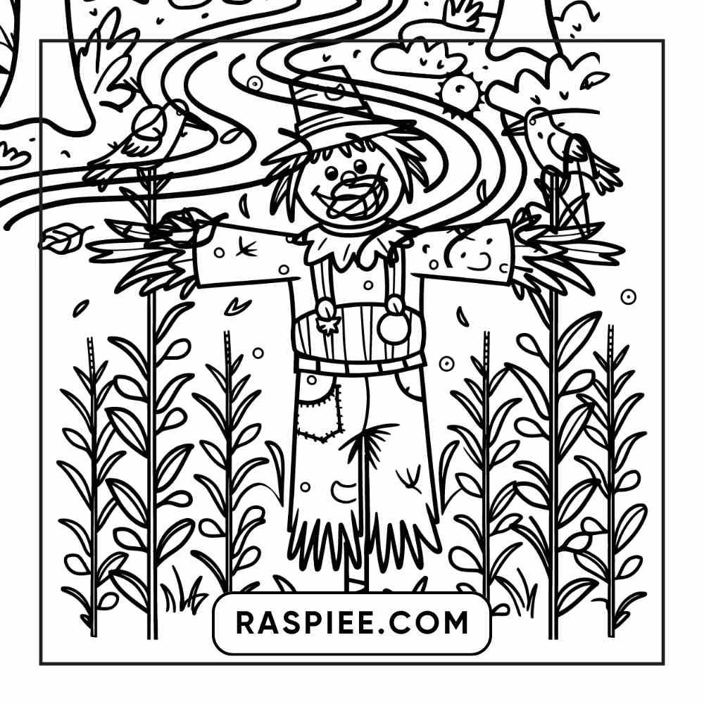 114 Cozy Autumn Bold & Easy Coloring Pages PDF Printable Instant Download - RASPIEE