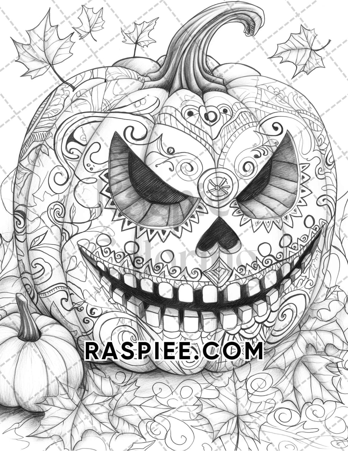 Halloween Coloring Pages For Adults — Detail 4 Halloween Coloring Pages For Adults — Detail 4