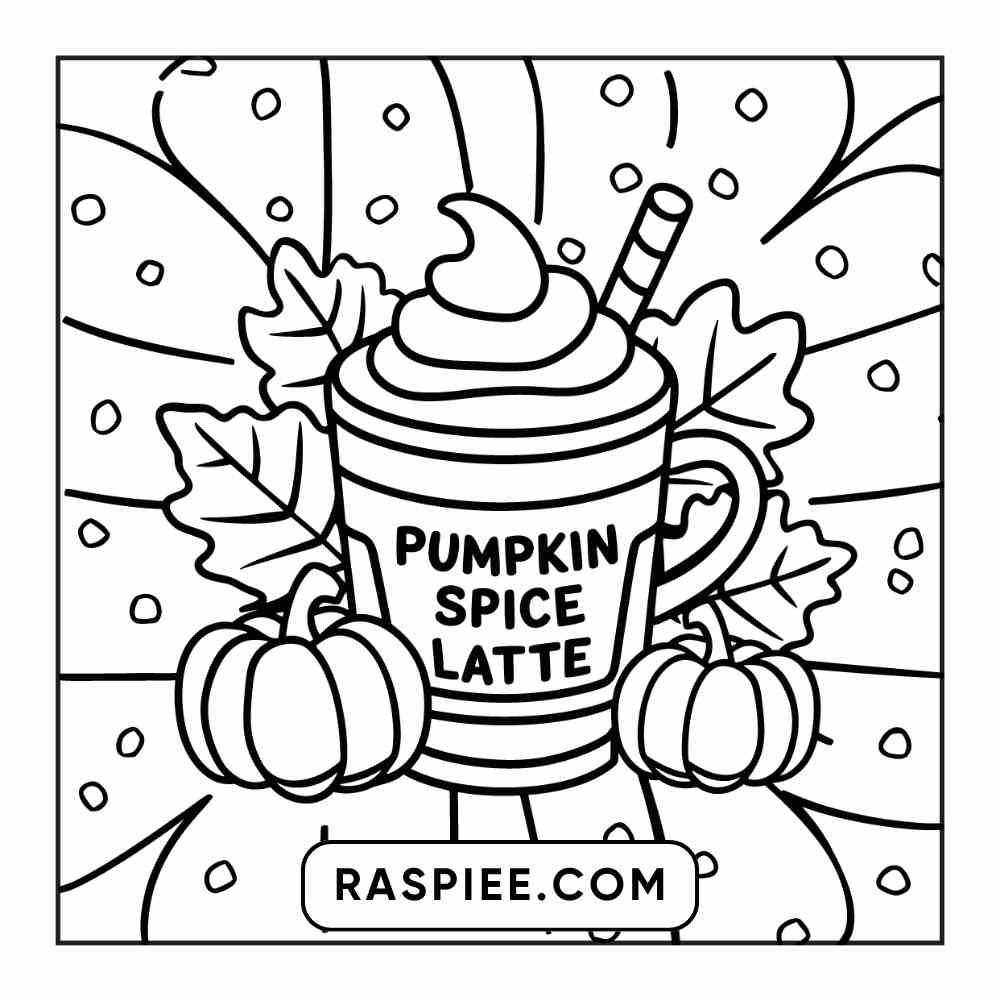 114 Cozy Autumn Bold & Easy Coloring Pages PDF Printable Instant Download - RASPIEE