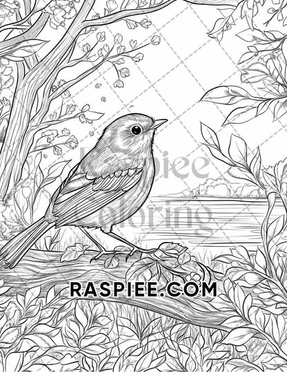 Autumn Charm Adult Coloring Pages Printable PDF Instant Download - RASPIEE