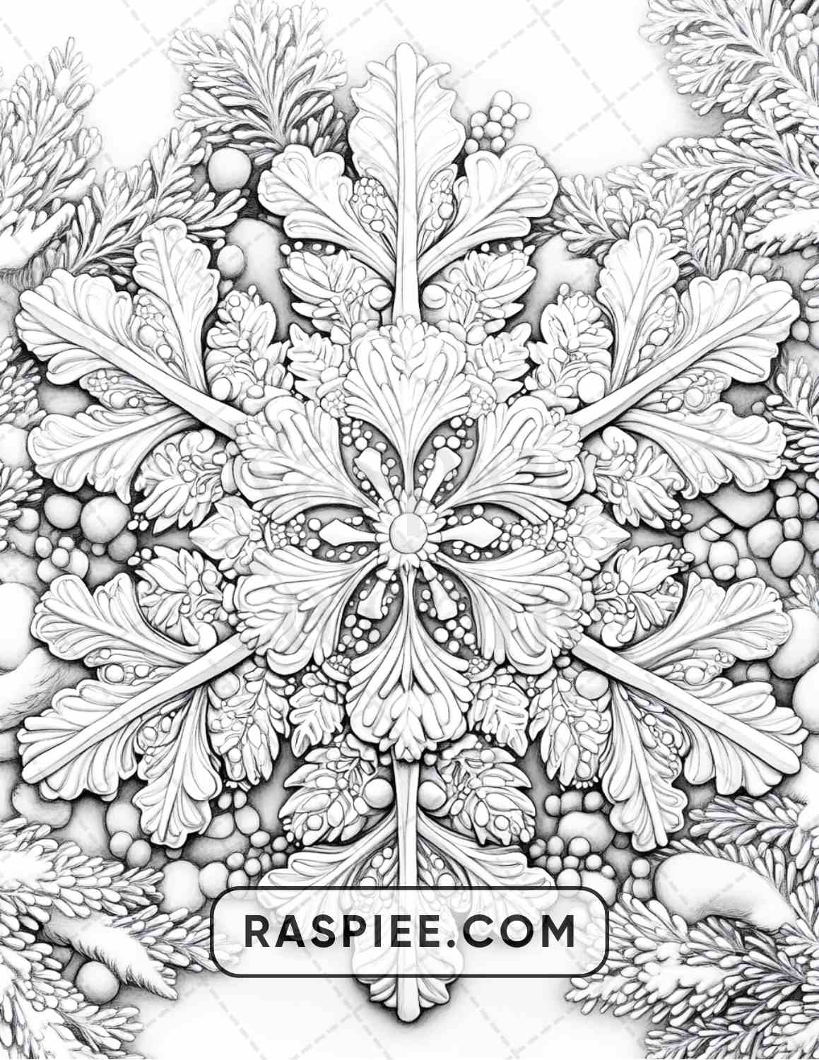 89 Christmas Decor Adult Coloring Pages