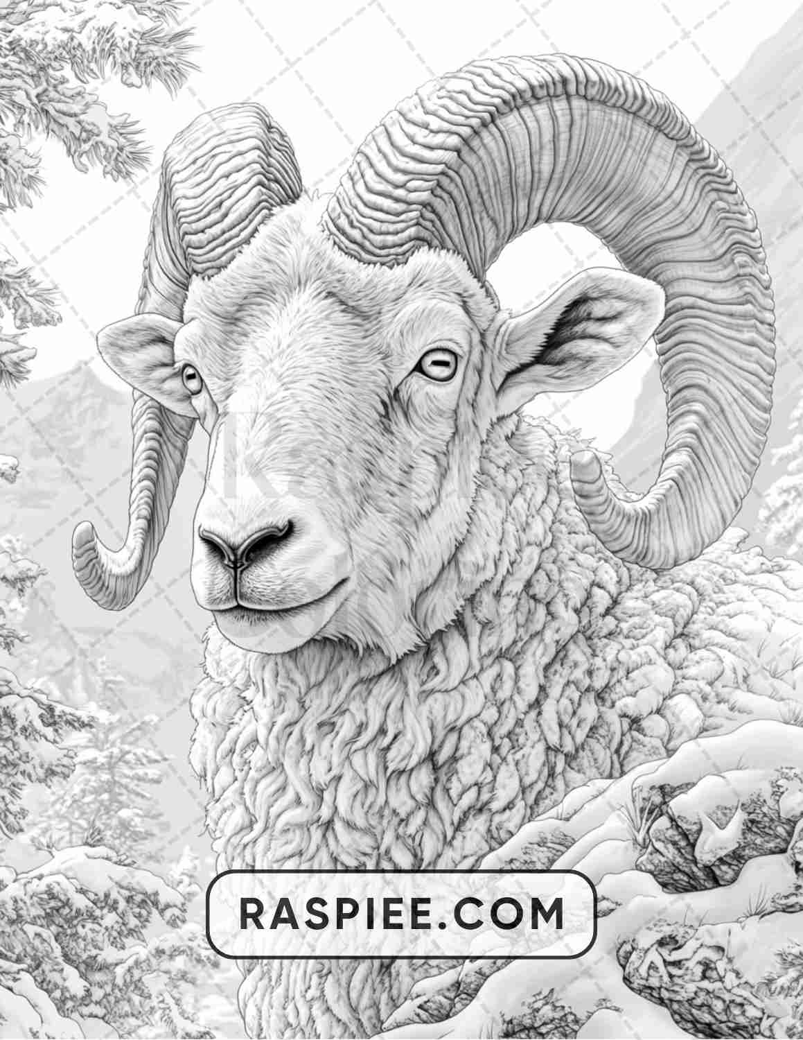 86 Winter Animals Adult Coloring Pages